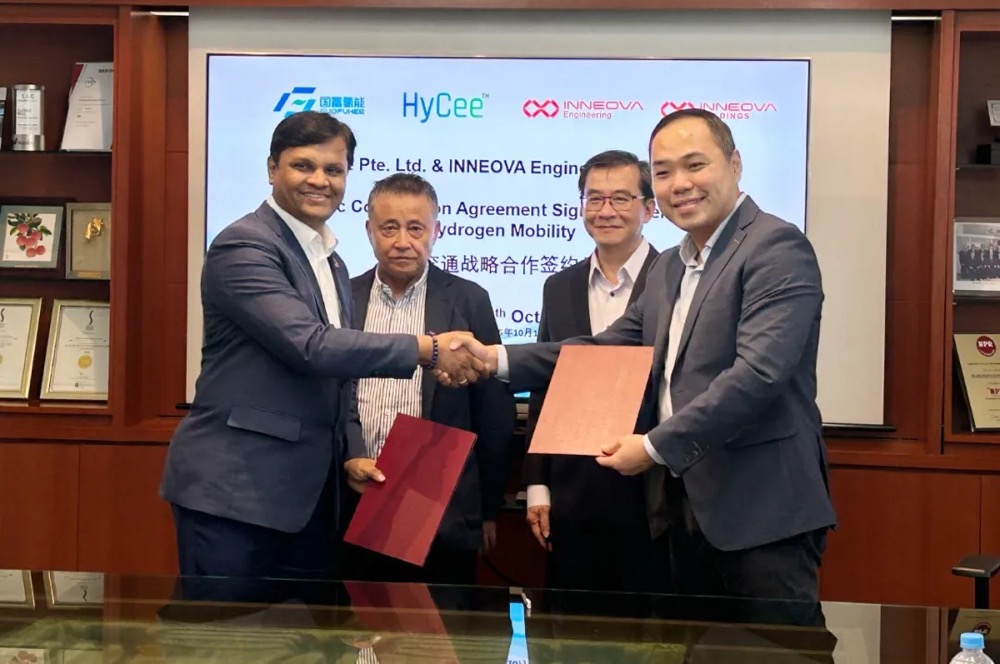 mansion88明升与新加坡INNEOVA签约新加坡氢能汽车产业链协议